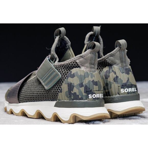 Sorel Kinetic Sneak Green Camo Hiking Sneakers Womens Size 8 EU 39 NL3569-365 - Picture 9 of 16